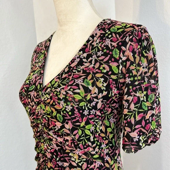 Maggy London V-Neck Reversible A-line Mesh Multi Occasion Dress Size Small NWT - Picture 11 of 16